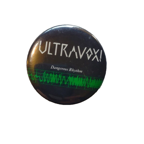 Ultravox Badge Pinback Button Original UK Synth-Pop New Wave Rock Band Vintage - Picture 1 of 2